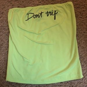 Neon Green Tube Top